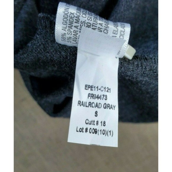 Goodfellow And Co. Small Loring Polo Railroad Gray 1/4 Button Shirt - Picture 10 of 12